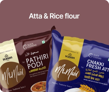 atta and rice flour, best food products, Mr.maid